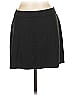 Studio M Solid Black Casual Skirt Size L - photo 2