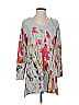 Soft Surroundings Gray 3/4 Sleeve Blouse Size XS - photo 1