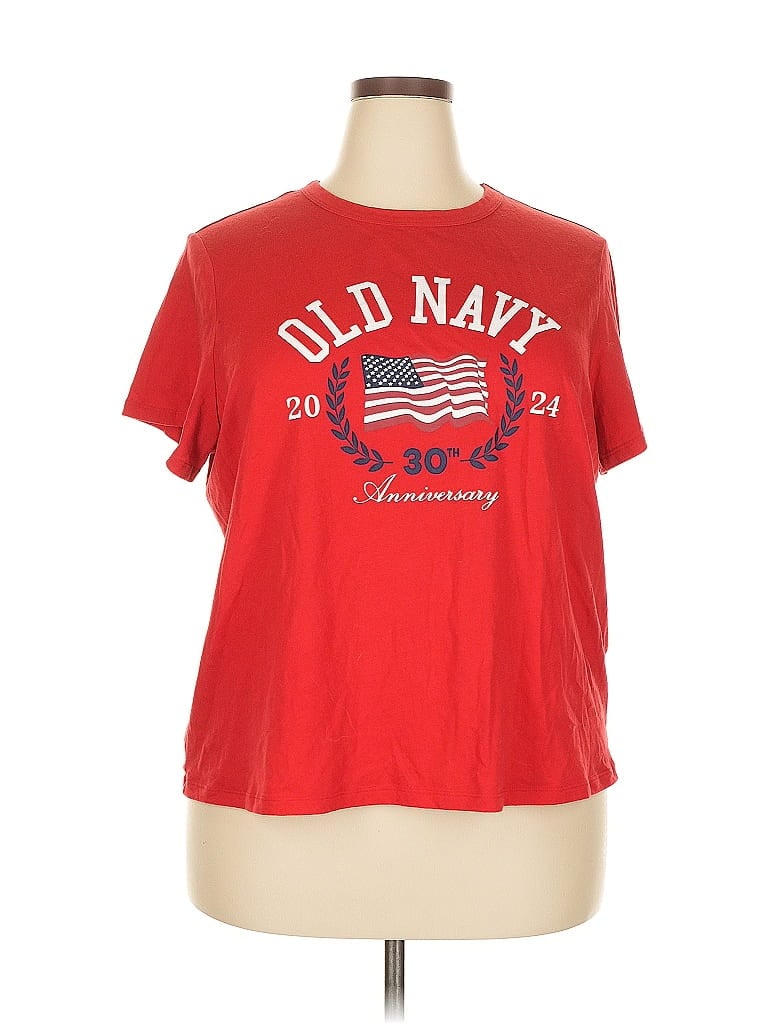 OLD NAVY Pre-owned Short Sleeve T-shirt In Red