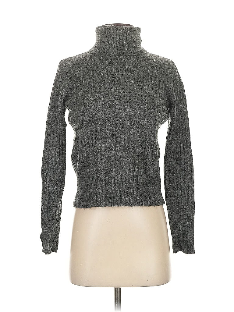 Pre-owned Zara Turtleneck Sweater In Gray