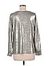 Fourteenth Place Metallic Silver Long Sleeve Top Size M - photo 2
