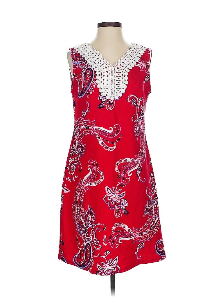 Pre-owned Dana Buchman Cocktail Dress In Red