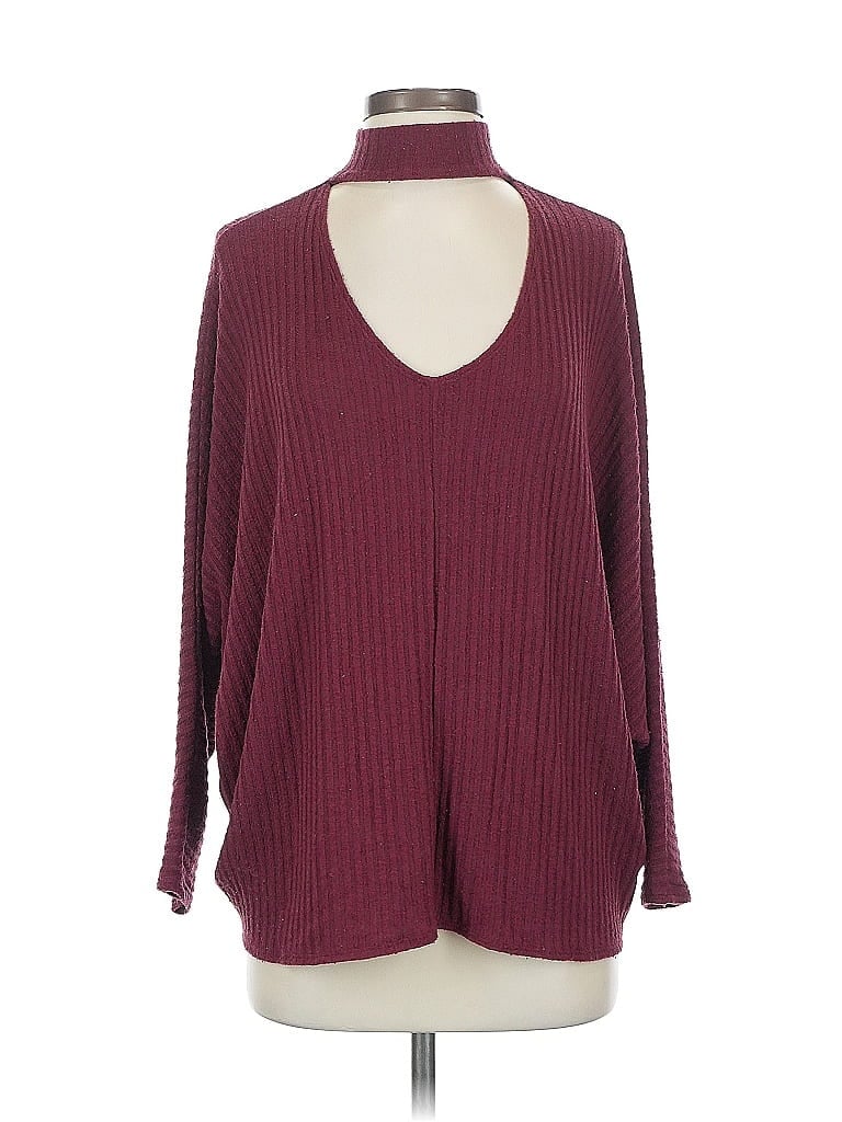 Pre-owned Urban Outfitters Pullover Sweater In Burgundy
