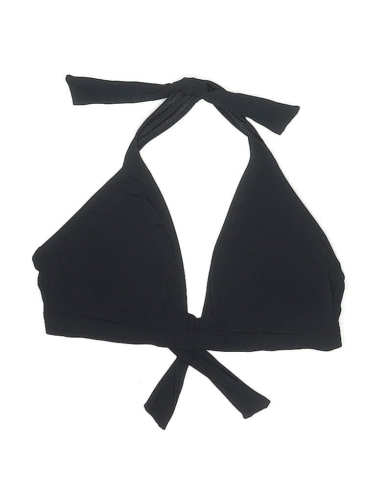 Pre-owned Gap Body Swimsuit Top Black Solid Pattern Swimwear