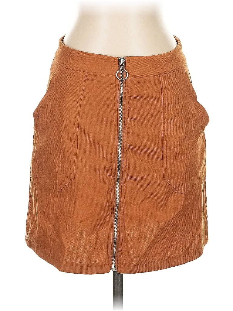 Pre-owned Unbranded Casual Skirt In Brown