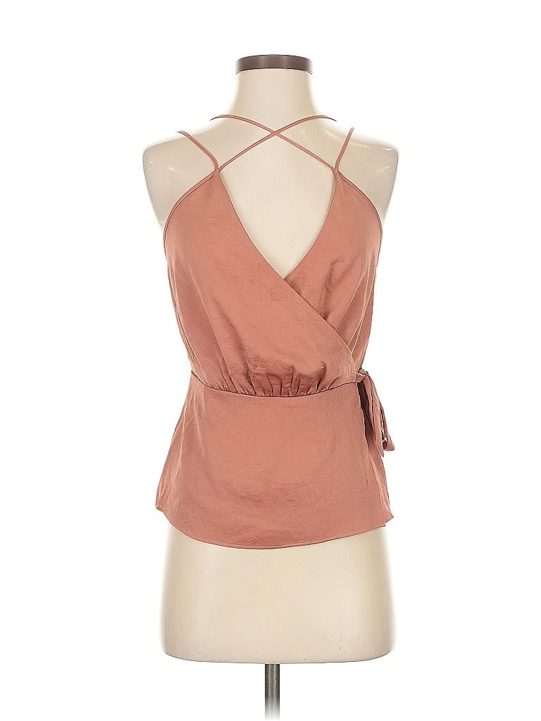 Pre-owned Express Sleeveless Blouse In Brown