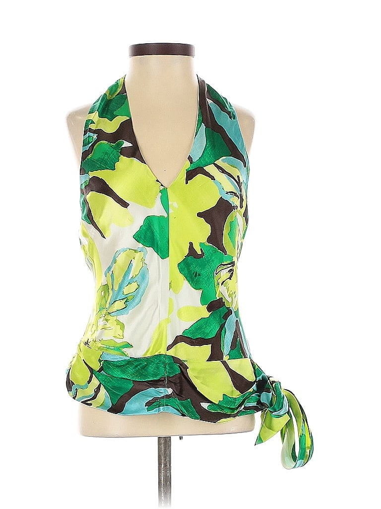 Pre-owned Banana Republic Sleeveless Blouse In Green