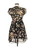 Millau 100% Polyester Floral Black Casual Dress Size XS - photo 2