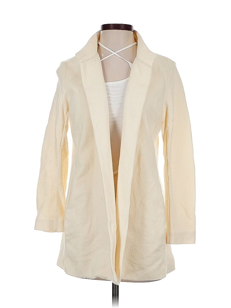 Pre-owned Eileen Fisher Coat In White