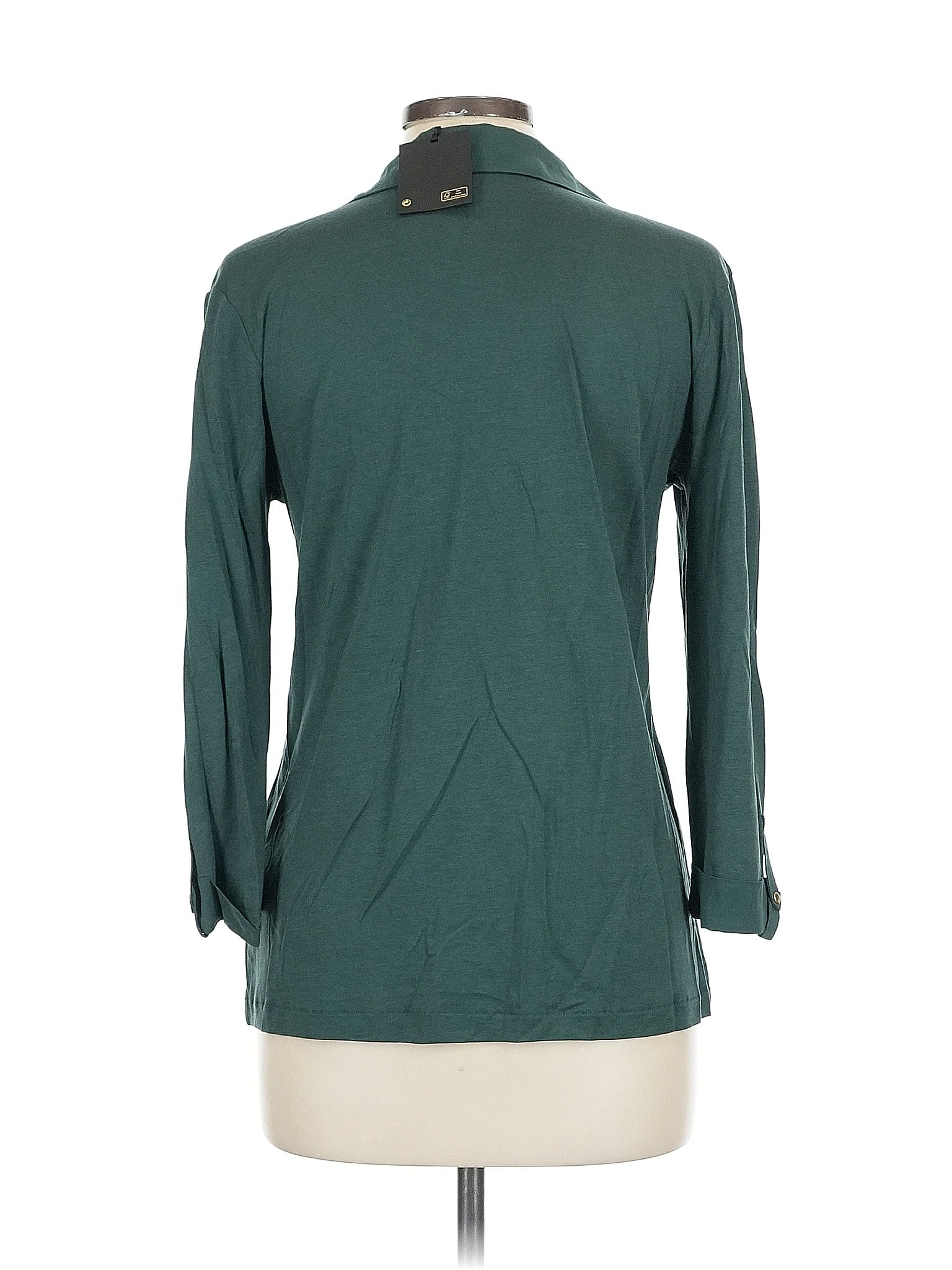 Massimo Dutti☆オーバーサイズ 綿ブレンド ケープジャケット オーバーサイズサイドジップノーカラー中綿ジャケット M