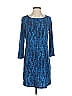 BCBGMAXAZRIA Print Blue Casual Dress Size XS - photo 1