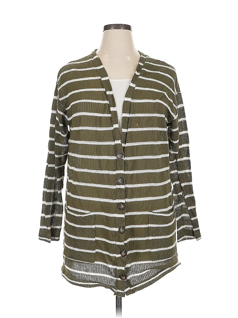 Pre-owned Socialite Cardigan Sweater In Green