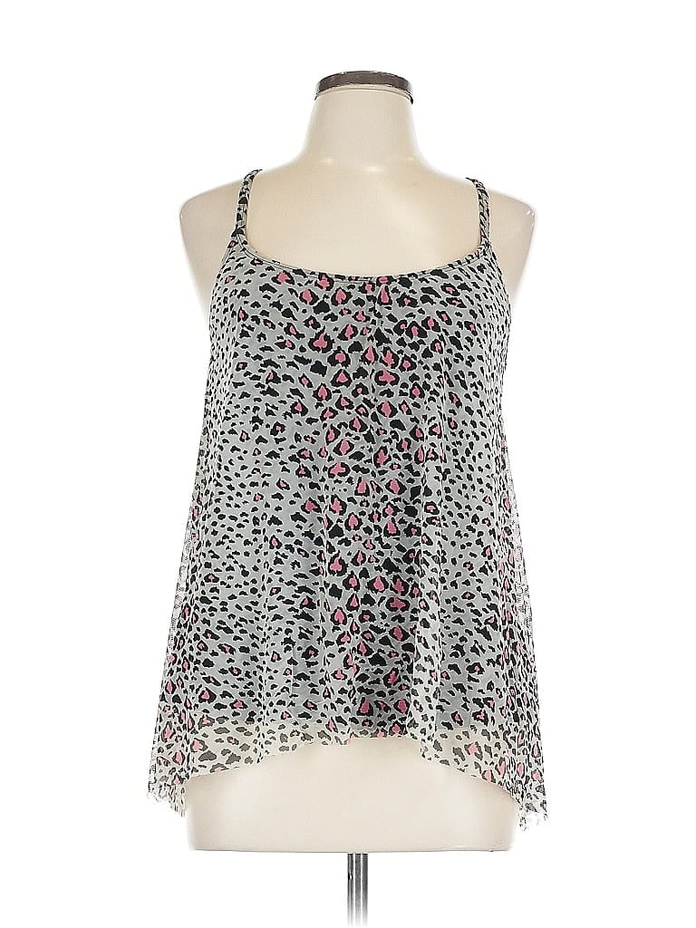 Pre-owned Coco Reef Sleeveless Blouse In Silver