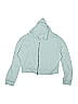 Rumi + Ryder Teal Blue Zip Up Hoodie Size 8 - photo 1