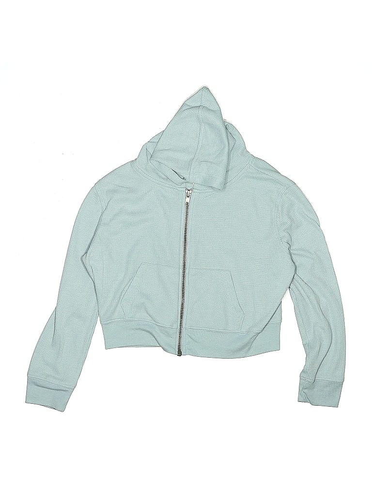 Pre-owned Rumi + Ryder Kids' Zip Up Hoodie In Blue