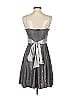 Jump 100% Polyester Stars Silver Cocktail Dress Size 1 - photo 2