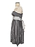 Jump 100% Polyester Stars Silver Cocktail Dress Size 1 - photo 5