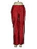 J.Crew Collection 100% Silk Print Red Silk Pants Size 2 - photo 1