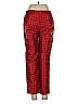 J.Crew Collection 100% Silk Print Red Silk Pants Size 2 - photo 2