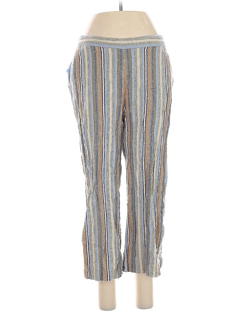 Pre-owned Coldwater Creek Linen Pants In Blue