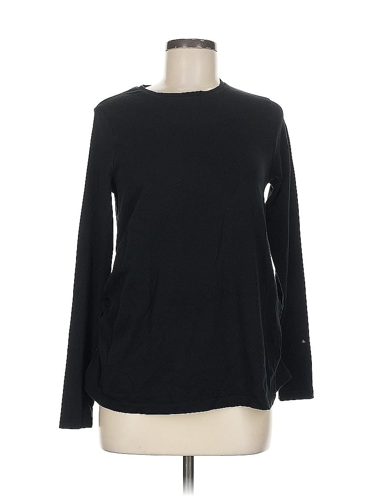 Pre-owned Asos Design Long Sleeve T-shirt In Black