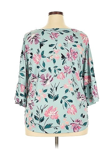 Roz & Ali 3/4 Sleeve Blouse (view 2)