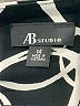 AB Studio Graphic Black Cocktail Dress Size 14 - photo 7