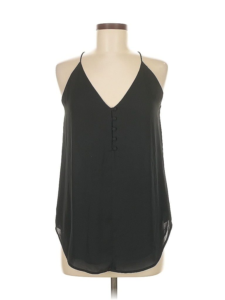 Pre-owned Ann Taylor Loft Sleeveless Blouse In Black