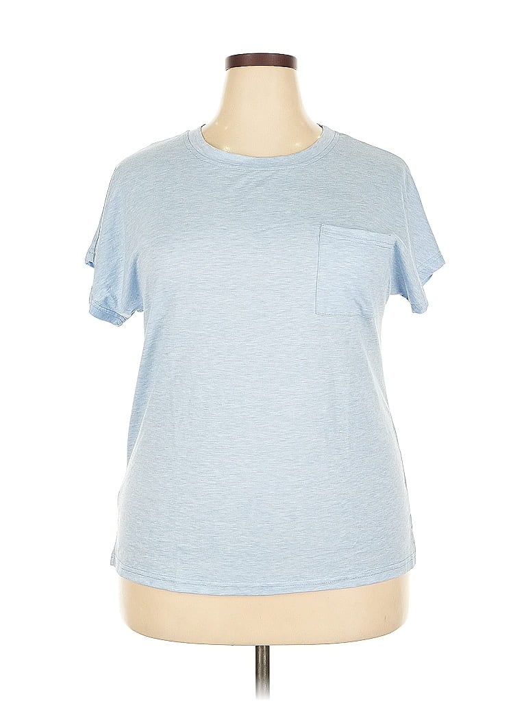 Pre-owned Unbranded Short Sleeve T-shirt In Blue