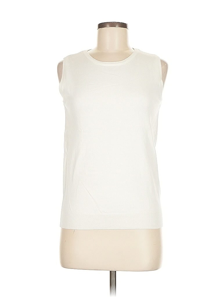 Pre-owned B The Collection Sleeveless T-shirt In White