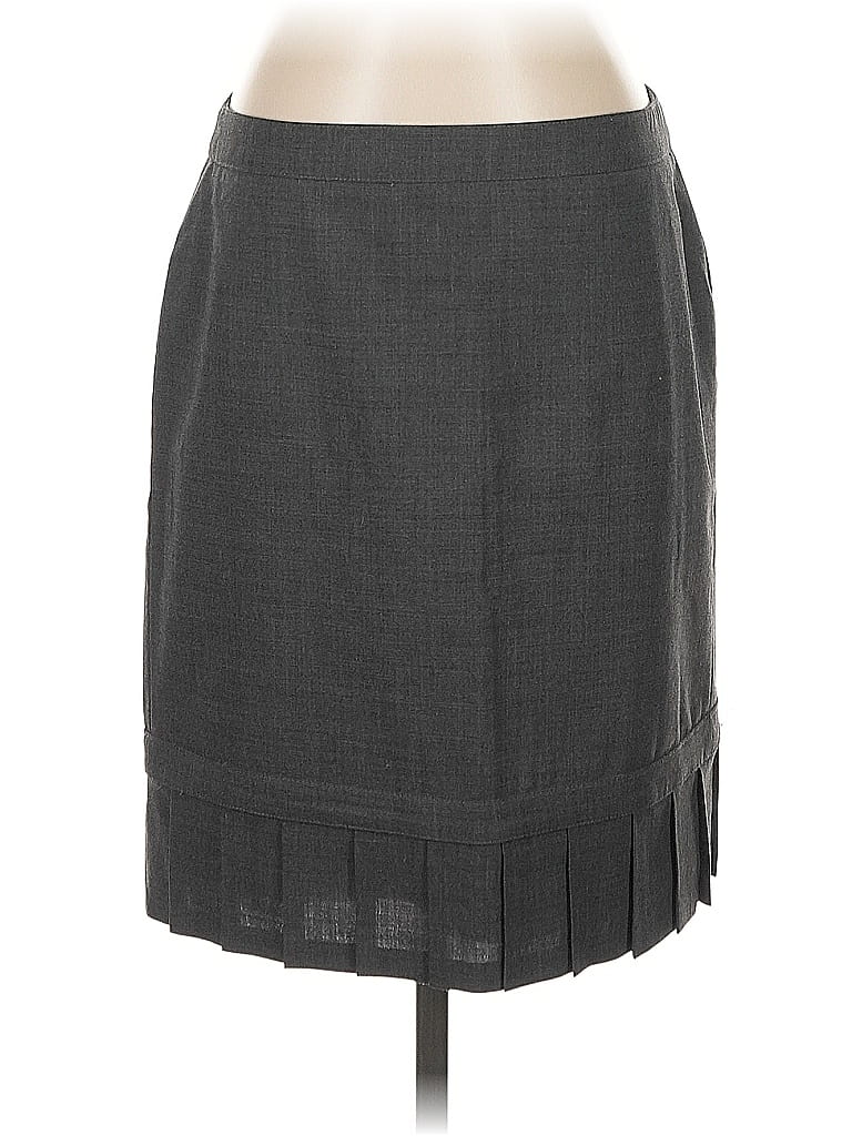 Pre-owned Express Formal Skirt In Gray