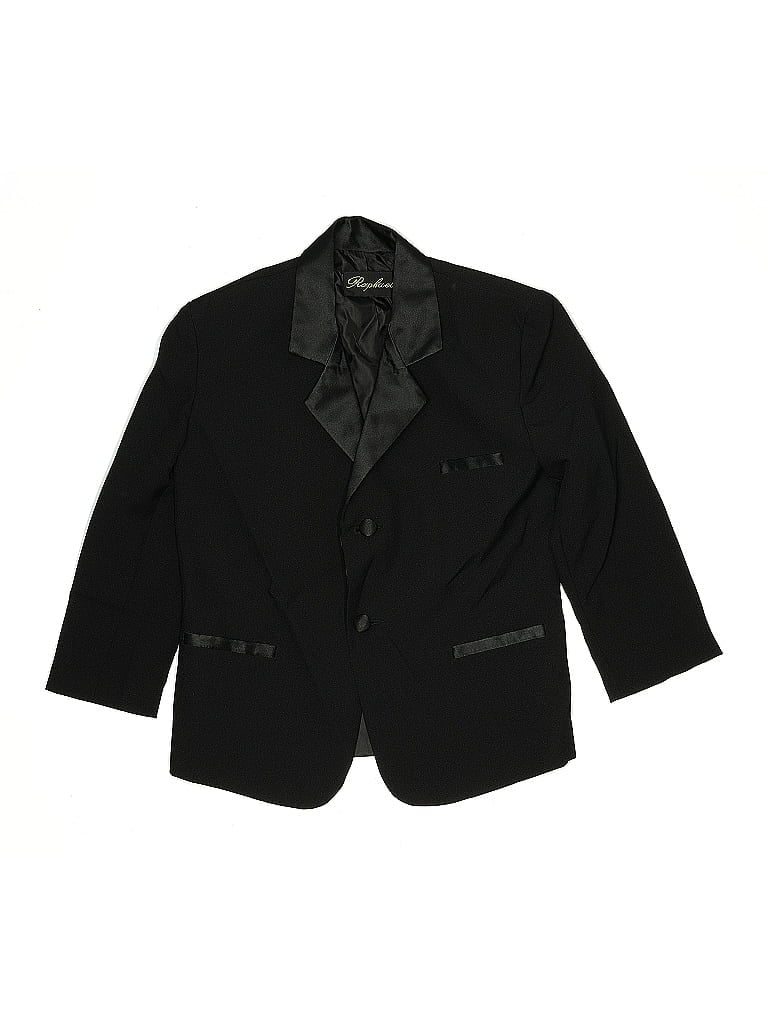 Pre-owned Assorted Brands Kids' Blazer Jacket In Black