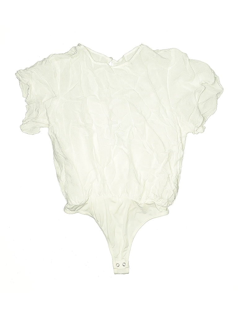 Pre-owned Express Outlet Bodysuit In White