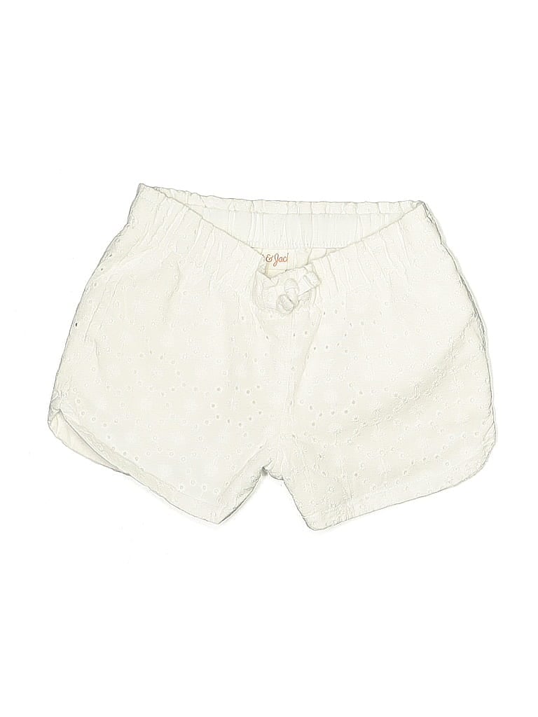 Pre-owned Cat & Jack Kids' Khaki Shorts In White