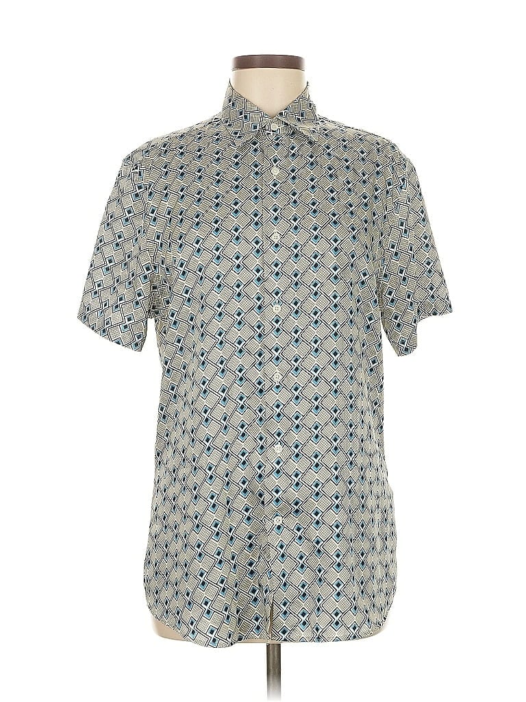 Pre-owned Reiss Short Sleeve Blouse In Blue