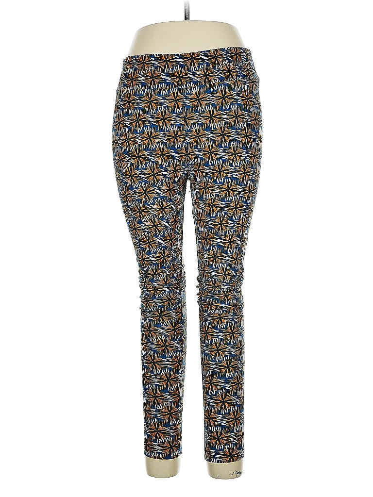 Pre-owned Lularoe Casual Pants In Blue