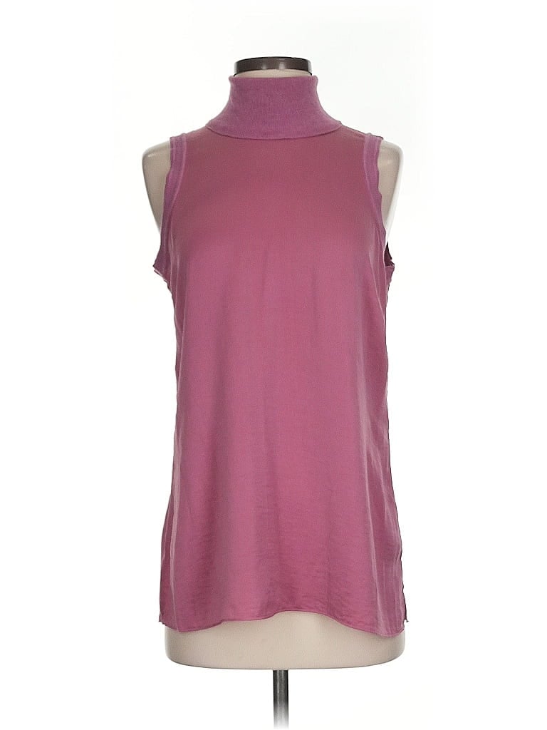 Pre-owned E3 By Etcetera Sleeveless T-shirt In Burgundy