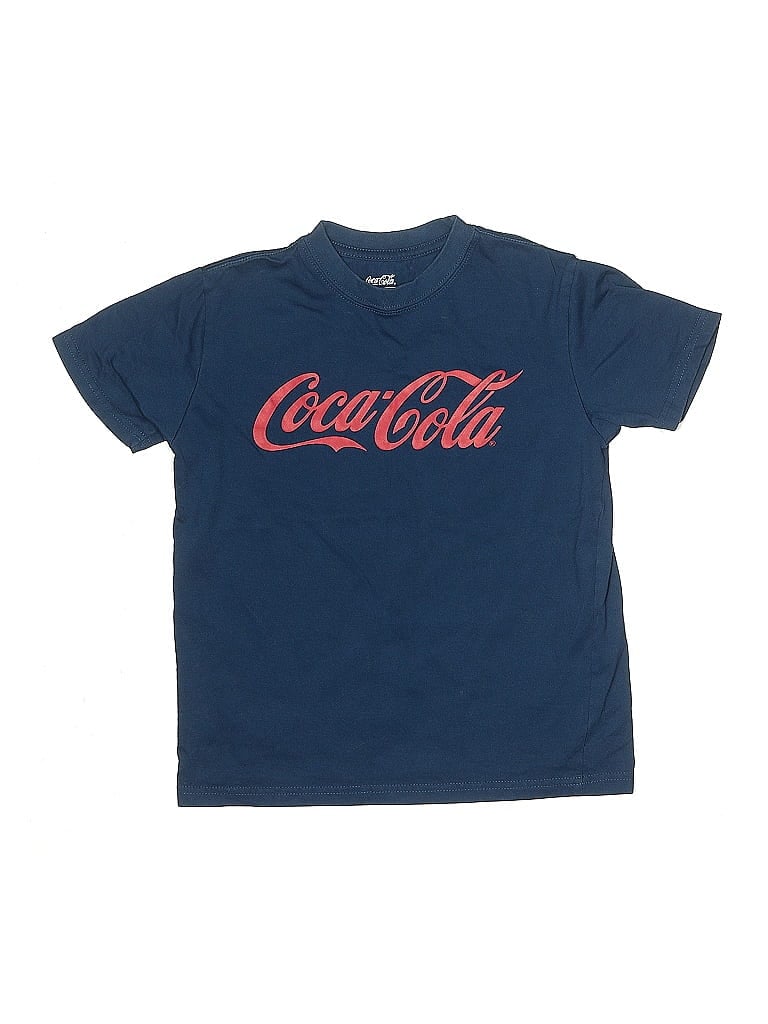 Click to view more detailed imagery on our partner's website Pre-owned Coca-cola Kids' Short Sleeve T-shirt In Blue