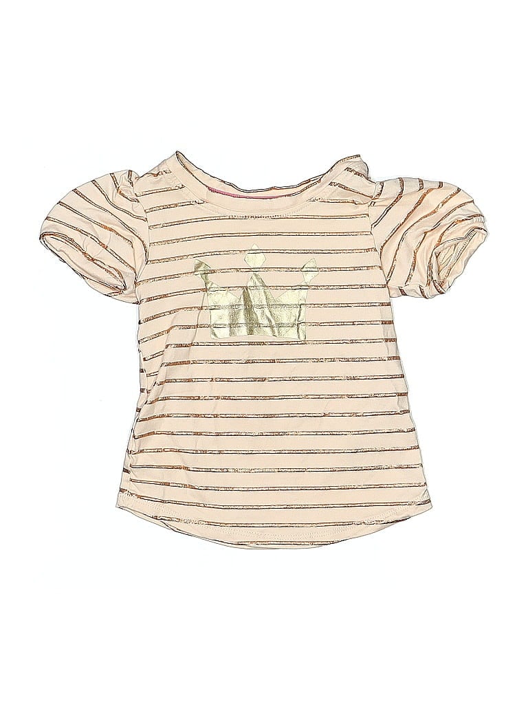 Pre-owned Young Hearts Kids' Short Sleeve T-shirt In White