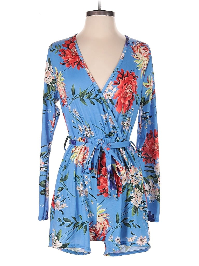 Pre-owned Boohoo Romper In Blue