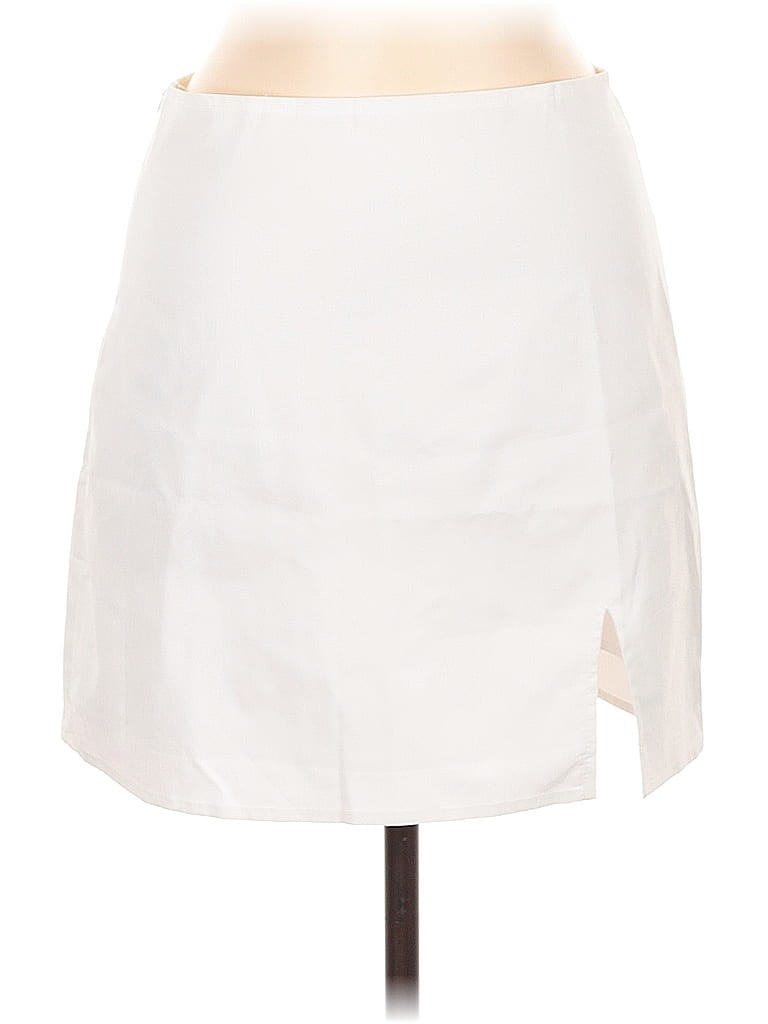Pre-owned Shein Casual Skirt In White