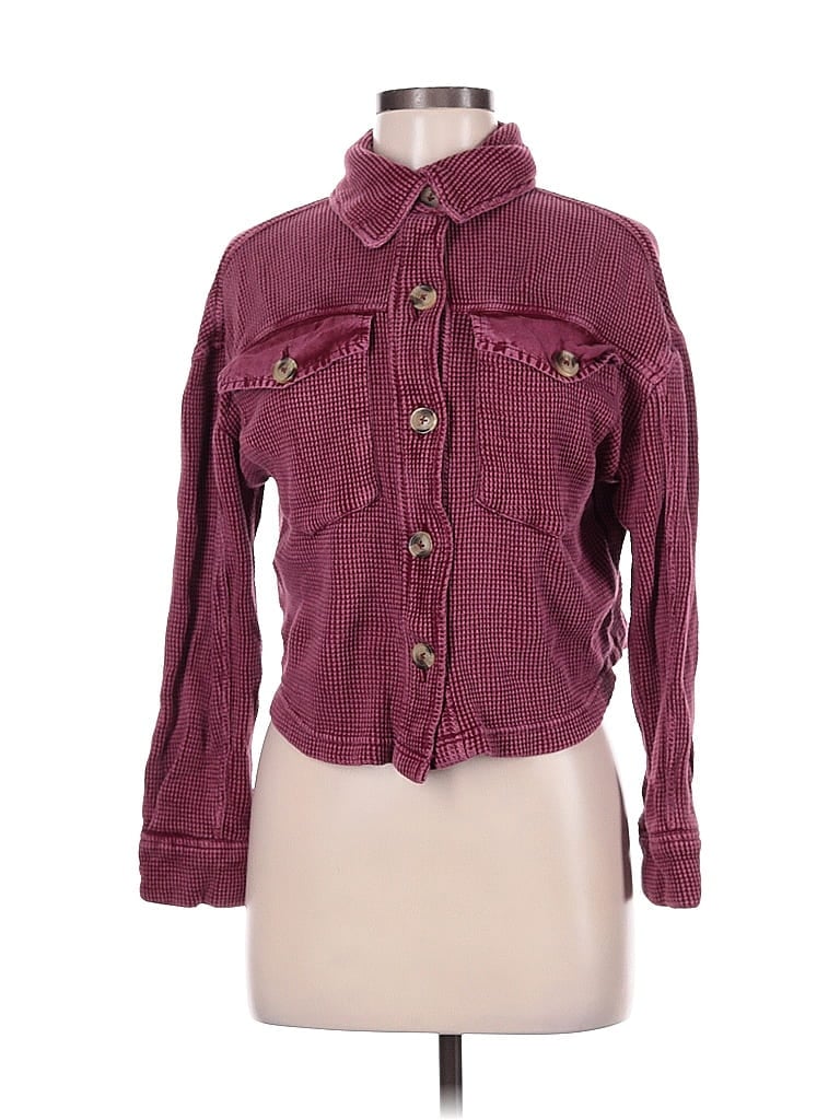 Pre-owned Bagatelle Jacket In Burgundy