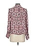Intermix 100% Silk Pink Ivory Long Sleeve Silk Top Size P (petite) - photo 2