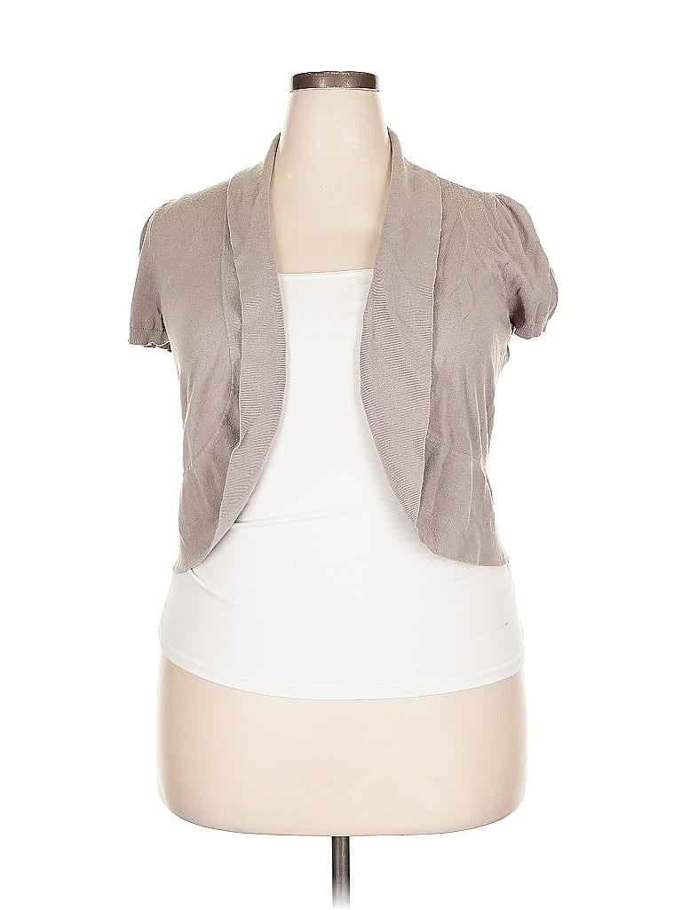 Pre-owned Inc International Concepts Cardigan Sweater In Gray