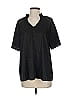 Hesed Black Short Sleeve Blouse Size S - photo 1