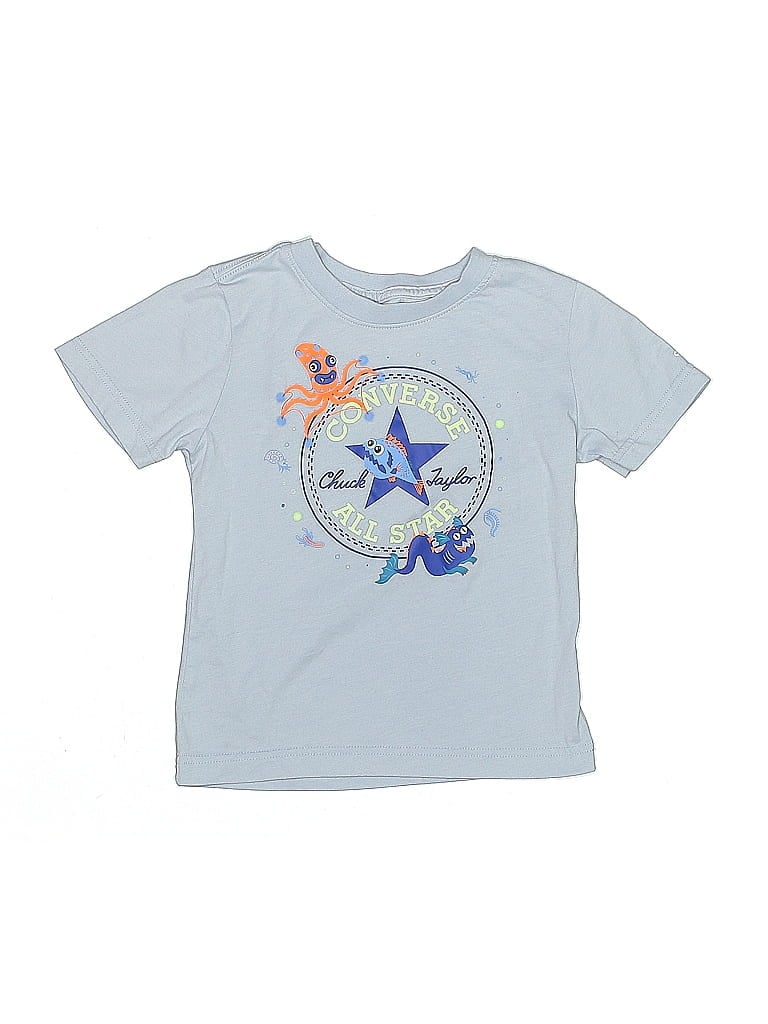 Click to view more detailed imagery on our partner's website Pre-owned Converse Babies' Short Sleeve T-shirt In Blue