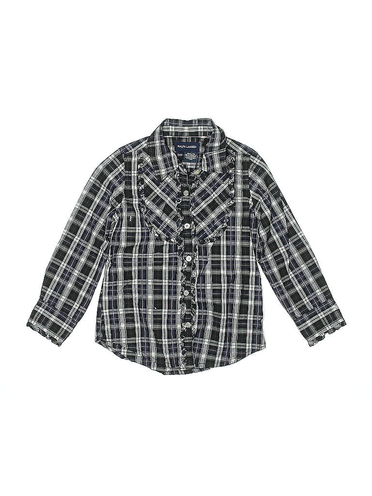 Click to view more detailed imagery on our partner's website Pre-owned Ralph Lauren Kids' Long Sleeve Button Down Shirt In Gray