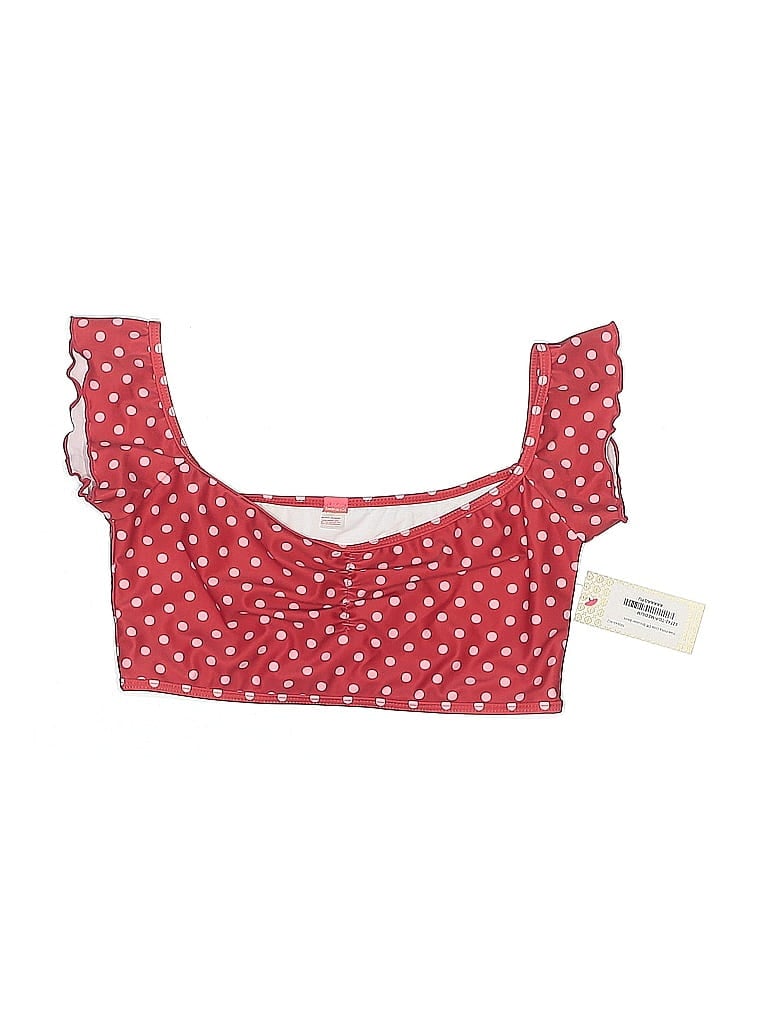 Pre-owned Assorted Brands Swimsuit Top Red Swimwear