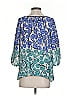 Vanessa Virginia 100% Polyester Blue 3/4 Sleeve Blouse Size 0 - photo 2