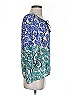Vanessa Virginia 100% Polyester Blue 3/4 Sleeve Blouse Size 0 - photo 4